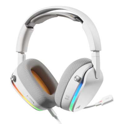 17. Glorious Gaming Glorious GHS Eternal RGB – RGB-Stereo-Gaming-Kopfhörer für PC, PS5, PS4, Switch – Speziell abgestimmte Treiber, abnehmbares Mikrofon, USB-C – Robust und komfortabel für 24/7 – Weiß