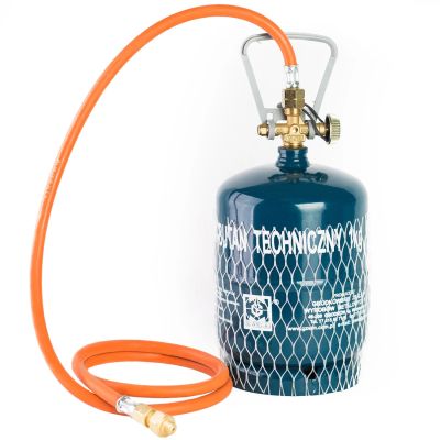 6. Reduzieranschluss an eine Touristengasflasche G 3/8" L - 7/16" Schlauch 1,5 m