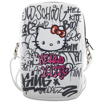 2. Hello Kitty Graffiti Kitty Kopftasche – weiß