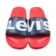 4. Levi's June L Damen-Sandalen, marineblau und rot, VPOL0239S-0290