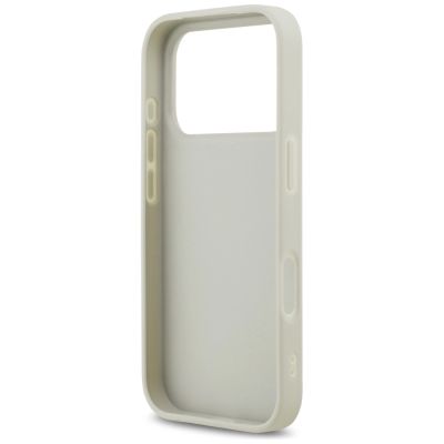 7. DKNY iPhone 17 Pro Hülle mit Karomuster und Streifen – Beige