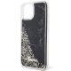 6. Guess Liquid Glitter Marble Hülle für iPhone 14 – Schwarz