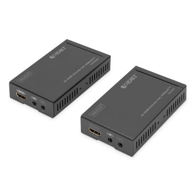 HDMI-Extender bis zu 70 m über Cat.5e UHDBaseT 4K 30Hz 3D HDCP 2.2 mit IR, Audio (Kit)