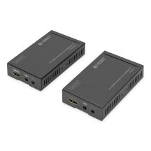 HDMI-Extender bis zu 70 m über Cat.5e UHDBaseT 4K 30Hz 3D HDCP 2.2 mit IR, Audio (Kit)