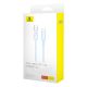 8. Baseus Explorer 100W USB-C - USB-C-Kabel mit intelligentem Temperatursensor 1m - Blau
