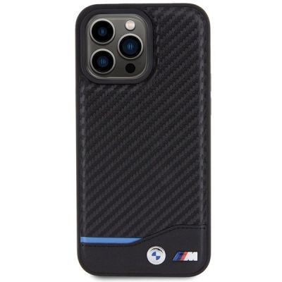 3. BMW Leder-Carbon-Hülle für iPhone 15 Pro Max – schwarz