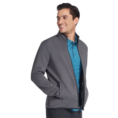 4. Skechers The Hoodless Hoodie Ottoman Jacket JA25-BKCC Grau L