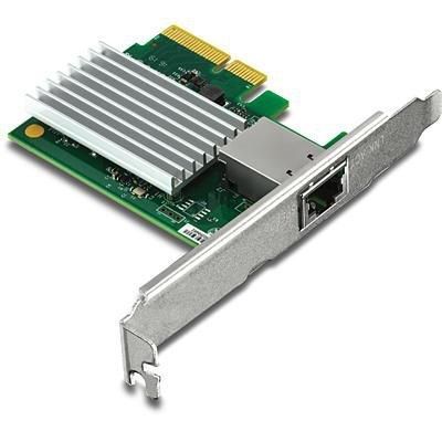9. Trendnet TEG-10GECTX Netzwerkkarte, intern, kabelgebunden, PCI Express, Ethernet, 10000 Mbit/s, Grün, Grau