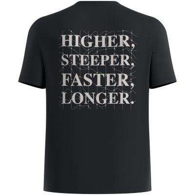 2. Herren-Kurzarmshirt ODLO T-Shirt Crew Neck s/s ESSENTIAL PRINT, schwarz