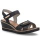 7. Goldene Keilsandalen aus Leder für Damen, Remonte R6266-90