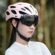 13. Rockbros Fahrradhelm mit Visier, abnehmbare UV-Brille, abnehmbares Visier, Unisex – Rosa
