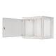 4. Rack-Einbauschrank, Wandmontage, 19" 9U, 600x450, grau, Metalltür, LANBERG (Flat Pack)