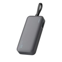 Cuktech LPB200N 40W 20000mAh Powerbank mit integriertem Kabel – Grau