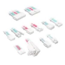 Kolink Core Pro Geflochtenes Kabelverlängerungsset 12V-2x6 Typ 1 - Brillantweiß/Neonblau/Reinrosa