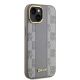4. DKNY Leather Checkered Mono Pattern MagSafe-Hülle für iPhone 14 – Beige