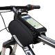 11. Wozinsky Rahmen Fahrradtasche + abnehmbare Handyhülle bis 6,5" 1,5l schwarz (WBB7BK)