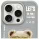 3. Nimmy Cool&Cute 2.0 Bear Case für iPhone 15 Pro - Grau