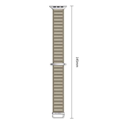 3. Tech-Protect Nylon Pro Armband für Apple Watch 44 / 45 / 46 / 49 mm – beige-olivfarben
