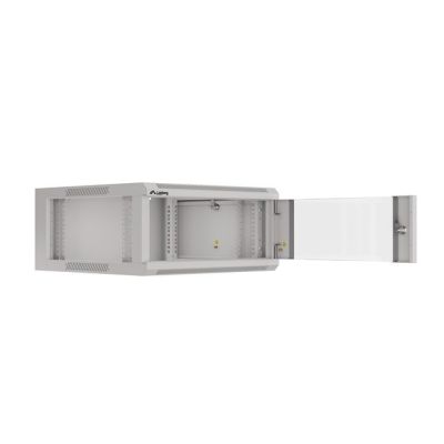 2. LANBERG Wandschrank 19" 4HE 570x600 Schnellmontage (Grau, flach verpackt) WFFA-5604-10S
