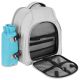 16. THERMISCHER PICKNICKRUCKSACK BLAU UND GRAU 25L ENERO CAMP