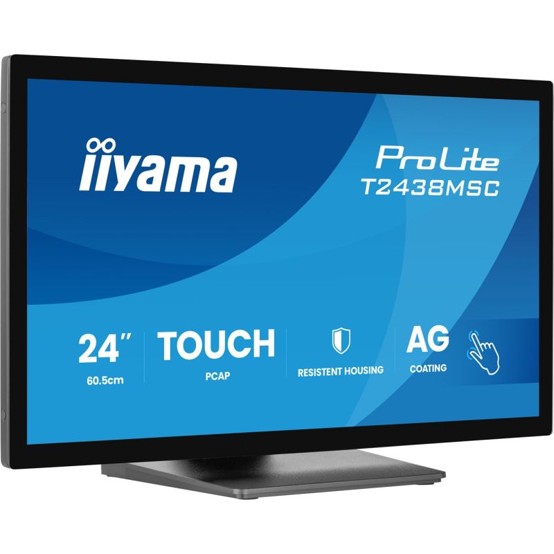2. iiyama ProLite T2438MSC-B2 Computermonitor 60,5 cm (23,8") 1920 x 1080 px Full HD LED-Touchscreen Schwarz