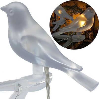 10. Solar-Lichtergirlande mit Vogelmotiv für Gartenpartys (5 LEDs)