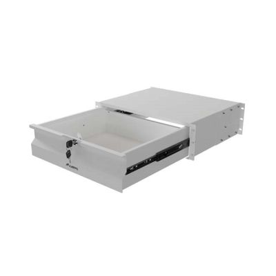 6. LANBERG Schublade für Schränke 19" 3HE 360MM GRAU
