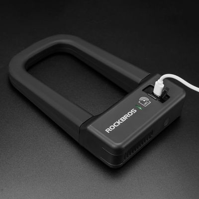 13. Rockbros RBNS1 SMART Fahrradschloss mit NFC-Lesegerät – Schwarz