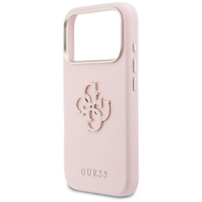 6. Guess FW Resin Logo Hülle für iPhone 17 Pro - Pink