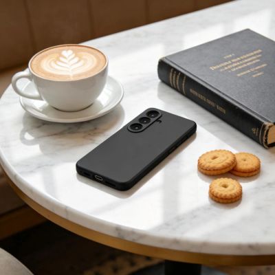 4. Tech-Protect Silikon-MagSafe-Hülle für Samsung Galaxy S26+ - Schwarz