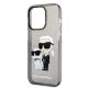 6. Karl Lagerfeld Glitzer Karl&Choupette Hülle für iPhone 14 Pro – Schwarz