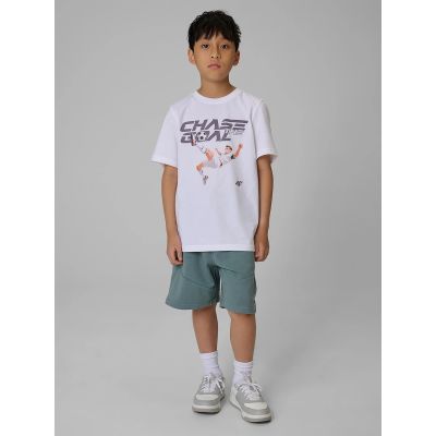 3. Jungen-T-Shirt mit Print im Regular Fit 4F 4FJRAW26TTSHM4629-10S