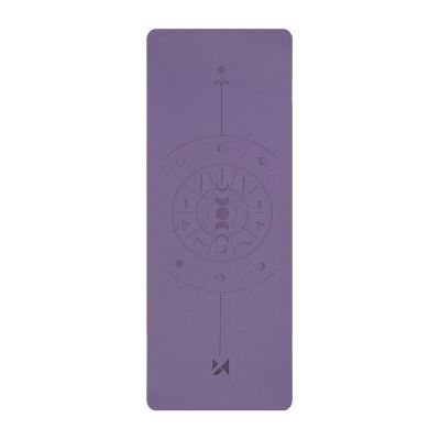 Wozinsky WNSP-NKP Gymnastikmatte 183 x 61 x 0,5 cm für Yoga und Gymnastik aus Naturkautschuk – lila