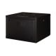 2. Digitus Unique 19" 7U 600x600 Wand-Netzwerkschrank, Glastür, schwarz, ungeteilt, montiert, 100 kg