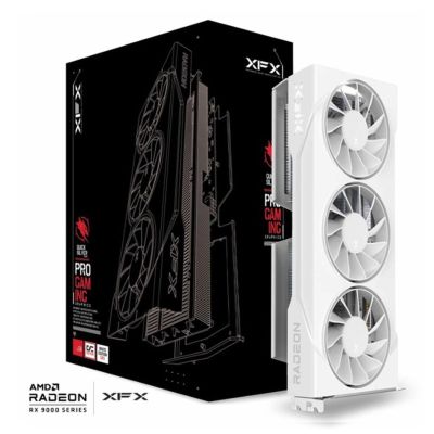 9. Grafikkarte XFX SWIFT RX 9060XT OC Weiß 3-Lüfter 16 GB