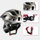 8. Rockbros TT-32SBTG-S Kinderfahrradhelm mit abnehmbarem Kinnbügel, Größe S – Grau