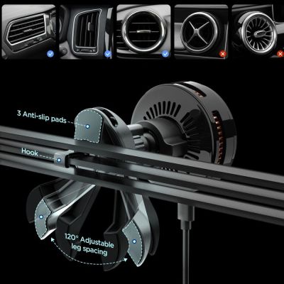 2. Spigen Essential EV25MFAQ Magnetische MagSafe-Lüftungshalterung fürs Auto – Schwarz