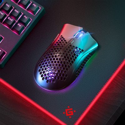 8. Defender Kabellose Maus GM-709L Warlock RF RGB 2400DPI 8P, 5 Hintergrundbeleuchtungsmodi, gelocht 52709