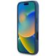 5. Guess Grained Printed Flower Pattern MagSafe Case für iPhone 16 Pro Blau