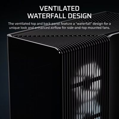 11. Corsair FRAME 4500X RS-R ARGB Midi-Tower-Gehäuse mit Seitenwand aus gehärtetem Glas, Schwarz