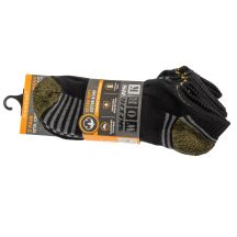 Skechers 3er-Pack Terry Train Arbeitssocken S102684-BLK Schwarz 41-46