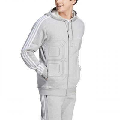 4. adidas Essentials Fleece 3-Streifen Full-Zip M Sweatshirt IJ6479