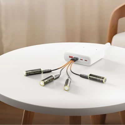 5. Orico Ener-G EG5C Lithium-Batterie 1,5 V 2100 mWh AA USB-C Wiederaufladbare Batterie mit Ladekabel 4 Stück.
