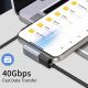 3. Tech-Protect Ultraboost AA03 USB-C Winkeladapter - Grau