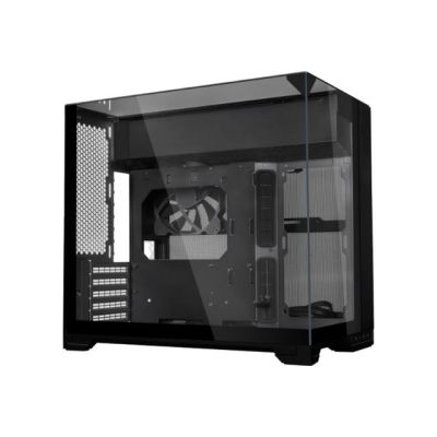 6. Lian Li O11 Vision-M PC-Gehäuse, Micro-ATX, gehärtetes Glas – schwarz