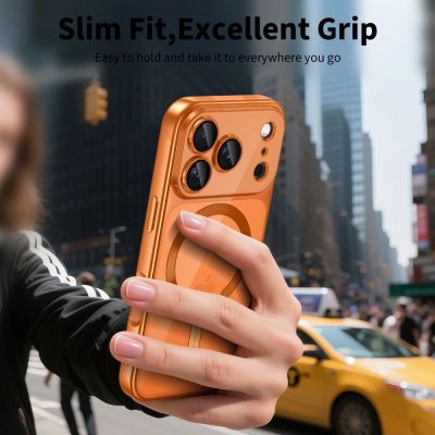 5. Tech-Protect MagFlex MagSafe Hülle für iPhone 17 Pro – Transparentes Orange