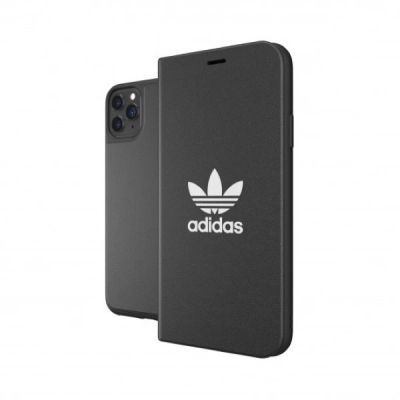 6. Adidas OR Booklet Case Basic für iPhone 11 Pro Max - Schwarz und Weiß