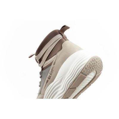 7. Lee Cooper Damen Sport-Sneaker, modisch, bequem, Overknee, beige