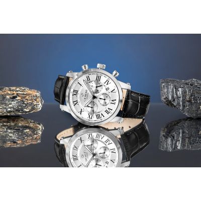 6. Giewont Chronograph Saphir Silber Herrenuhr GW6260-A1