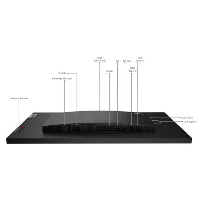 8. Lenovo ThinkVision P27q-30 LED-Display, 68,6 cm (27 Zoll), 2560 x 1440 Pixel, Quad HD, Schwarz